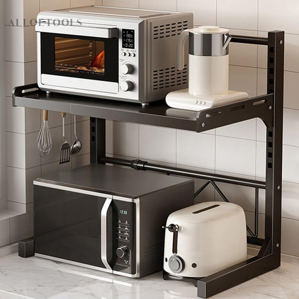 2/3 Tier Expandable Microwave Rack Multi-Function Over Microwave Shelf ...