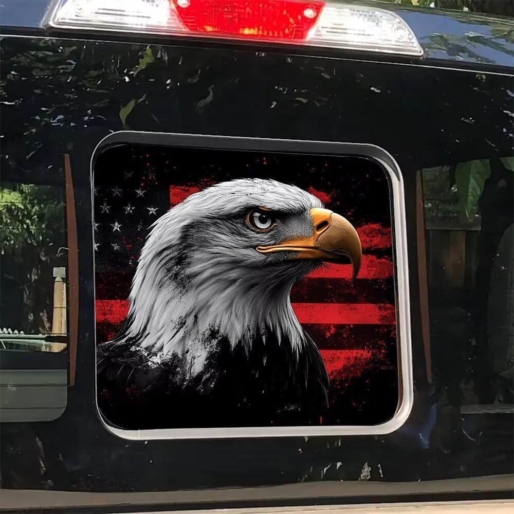 American Eagle Rear Middle Window Decal,Truck Back Center Sliding ...
