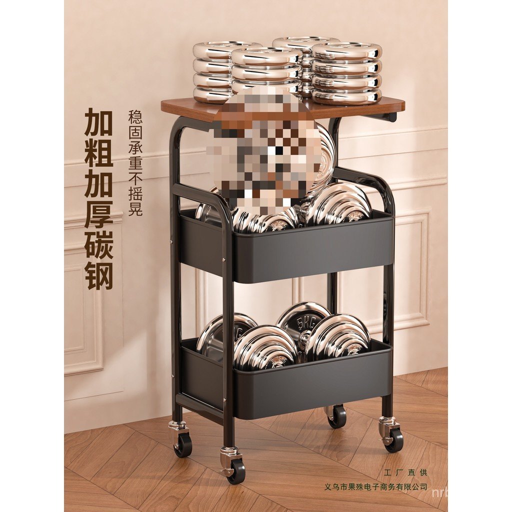 Vintage Style Sofa Bedside Dining Cart Storage Rack Side Table Snack ...