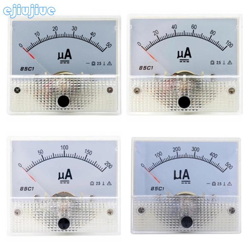 cc 4 Types Ammeter Rectangle Panel Meter Analog Amp Meter Gauge Current ...