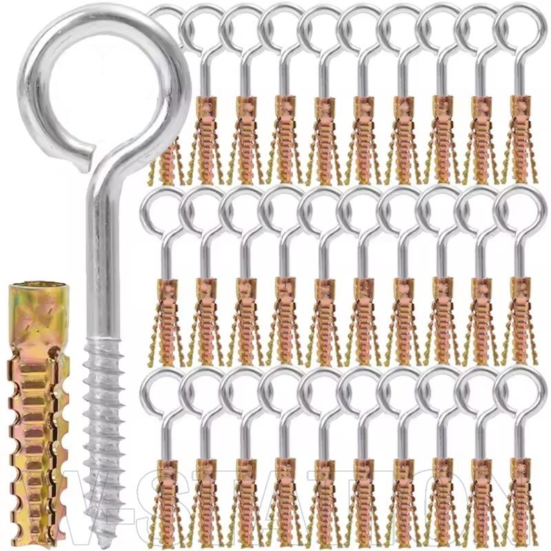 2/4/6Sets Serrated Expansion Screw Hanger - Self Tapping Drilling Plug ...