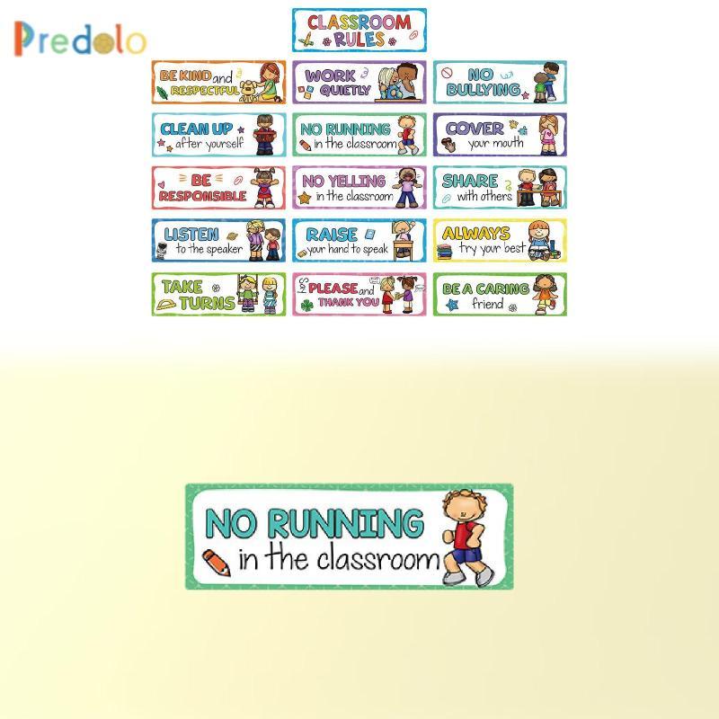 predolo 16x Classroom Rules Educational Posters Signs Behavior ...