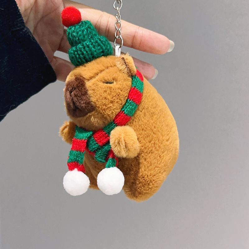 Creative Capabala Capybara Plush Pendant Cartoon Couple Car Key Ring ...