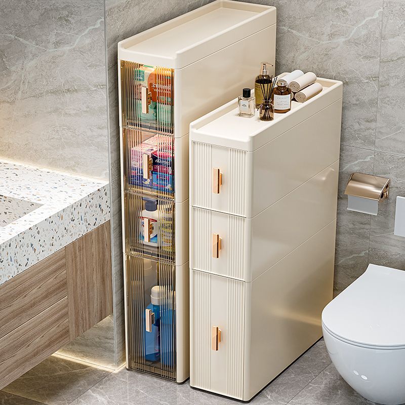 Toilet Ultra-Narrow Gap Rack Floor-standing Kitchen Gap Cabinet Drawer ...