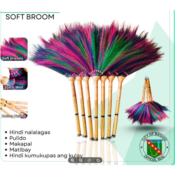 Rainbow Soft Brooms Walis tambo Makapal at Matibay Broom Sweeper Baguio ...