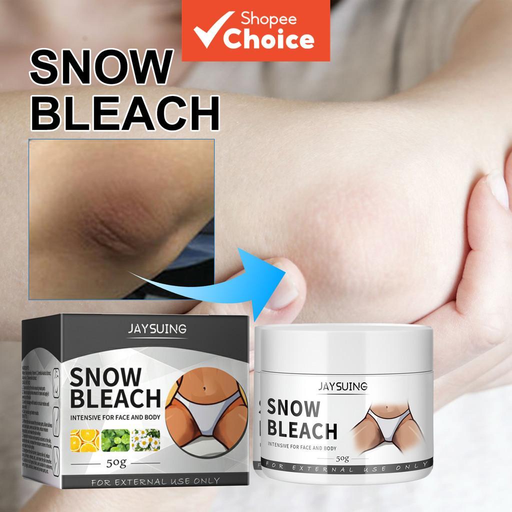 Body Snow Bleach Cream - 50g skin whitening lotion for brightening ...