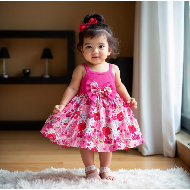 0-3 Years Toddler Baby Girl Dress Sleeveless Halter Leaf Print Dress with  Hat Fashion Cute Style Infant Baby Girl Beach Holiday Wear | Shopee  Philippines