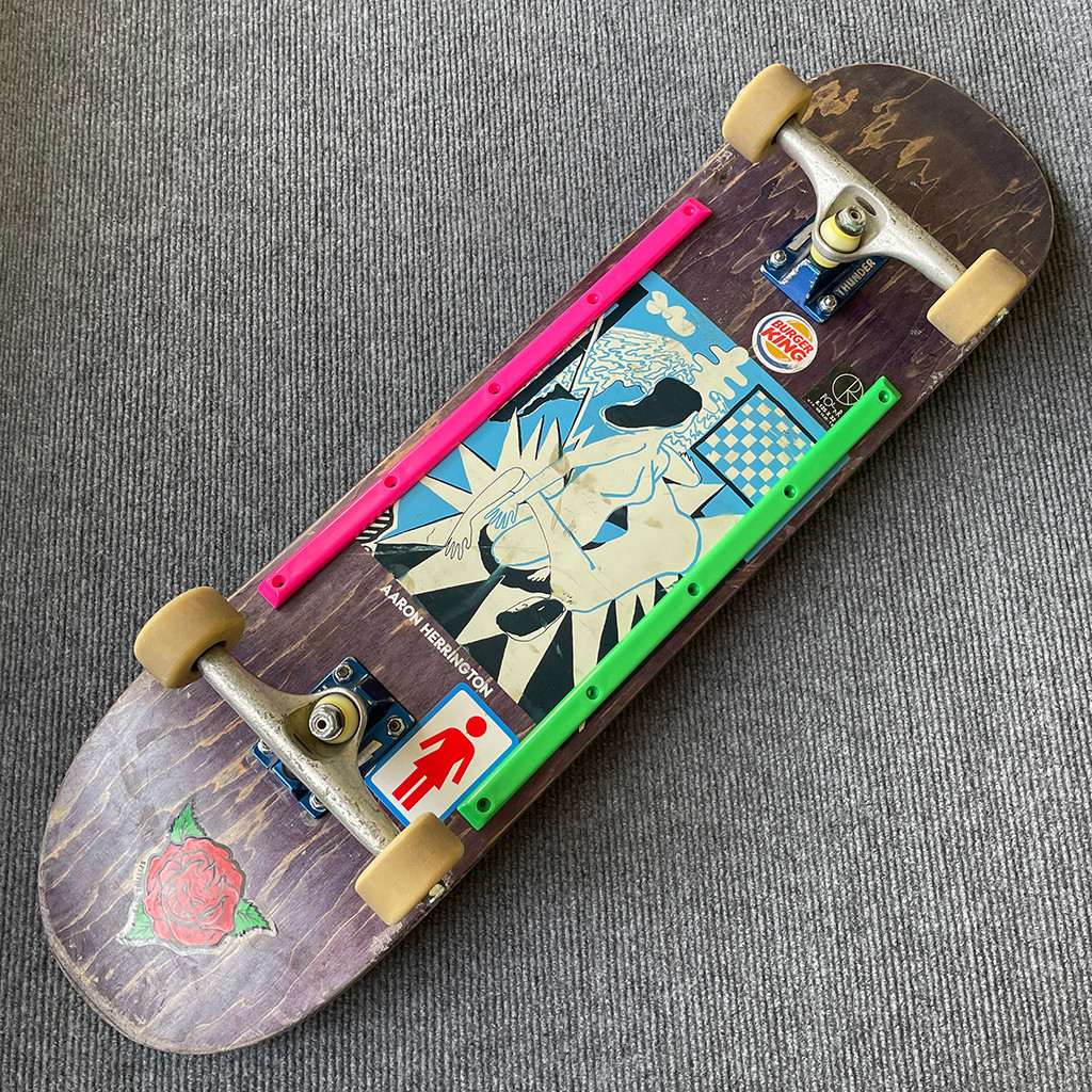 Skateboard Ribs Ribs Retro Single Double Rocker Bowl Pool bones Board ...