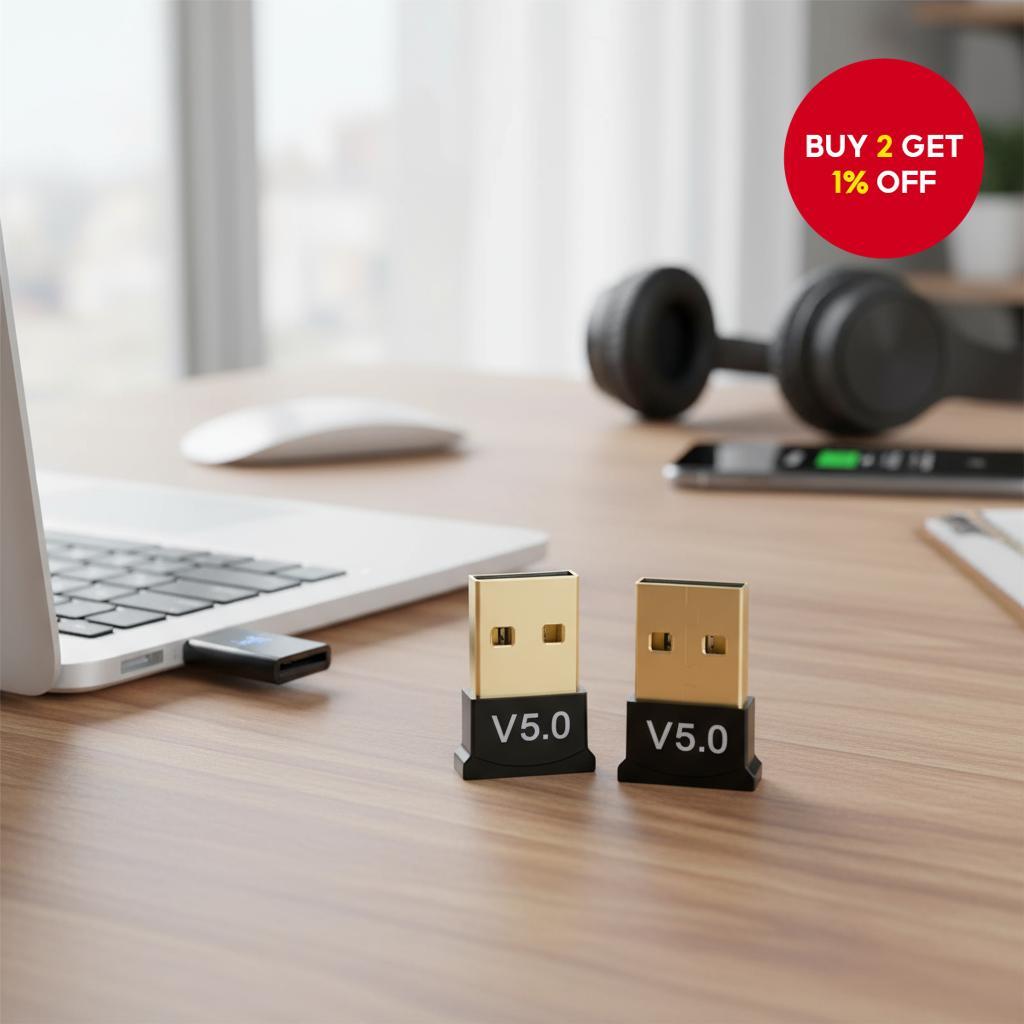 Bluetooth 5.0 USB Audio Receiver for PC Driver-Free Adapter | Shopee ...