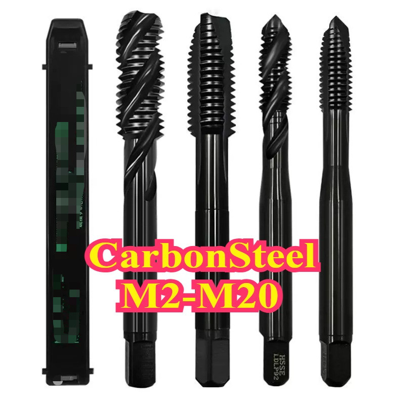 Black Spiral Tap (Metric) Machine Tap Tip Spiral Tap M2-M20 【DUJUNDU ...
