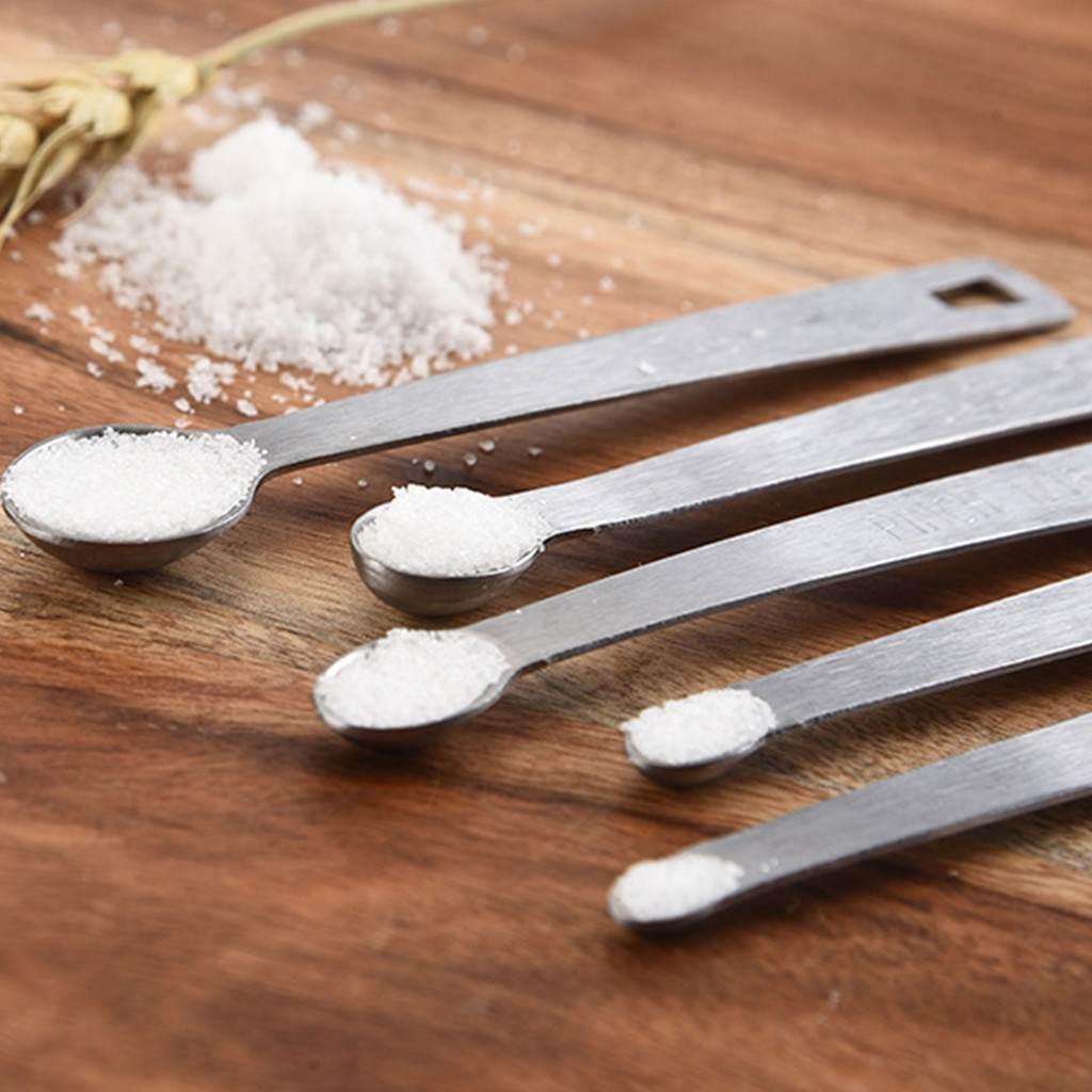 Set Of 5pcs Stainless Steel Mini Measuring Spoons, Teaspoons For ...