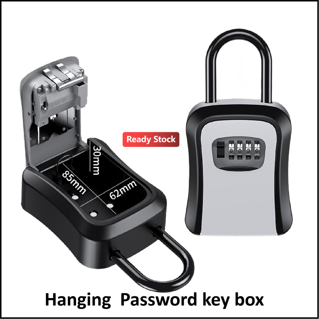 High Capacity Portable key box Wall Mounted Keybox New Password storage ...