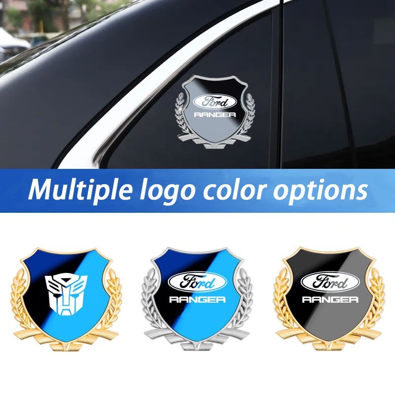 Ford Ranger Car 3D metal wheat ear decoration car sticker personalized ...