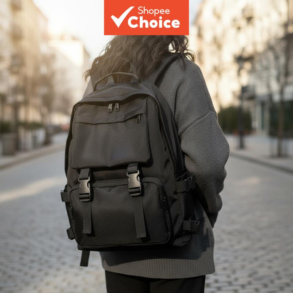 Dark Japanese Ins style school backpack, spacious campus backpack in ...