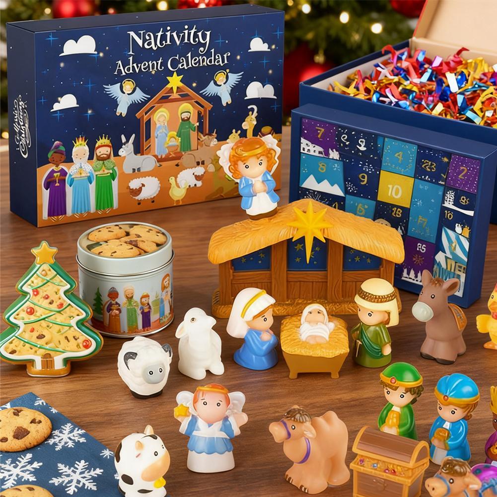 Nativity Advent Calendar 2025 Kids - Nativity Scene Story Gifts For ...
