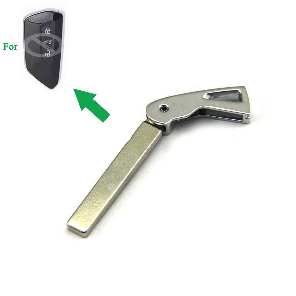 Insert Emergency Remote Smart Key Fob Blade For VW Golf MK8 Polo Skoda ...