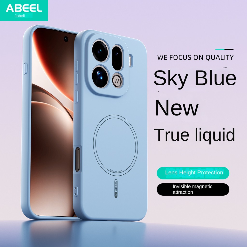 for Oppo FIND X9 PRO Magnetic Skin-Feel Liquid Silicone Case FIND X9 ...