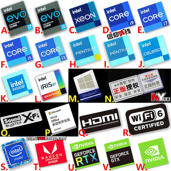 [Sticker 2026] 11th Generation core i7 i5 i3 win10 Sticker Notebook ...