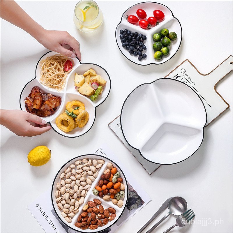 Dinner Plate with Compartments for Weight Loss and Portion Control ...