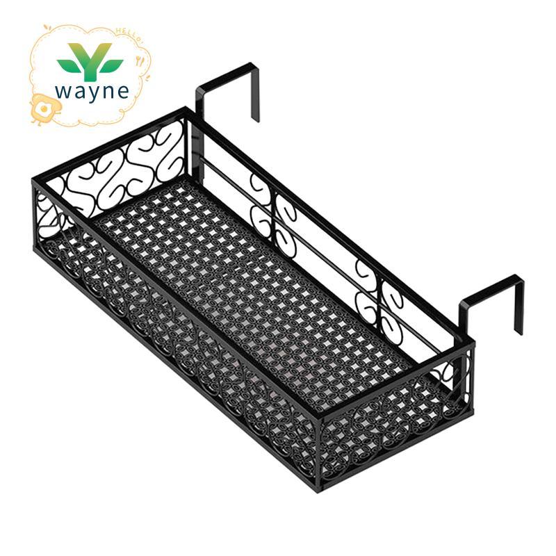 Hanging Flower Planter Pot Balcony Railing Holder Railing Hanging ...