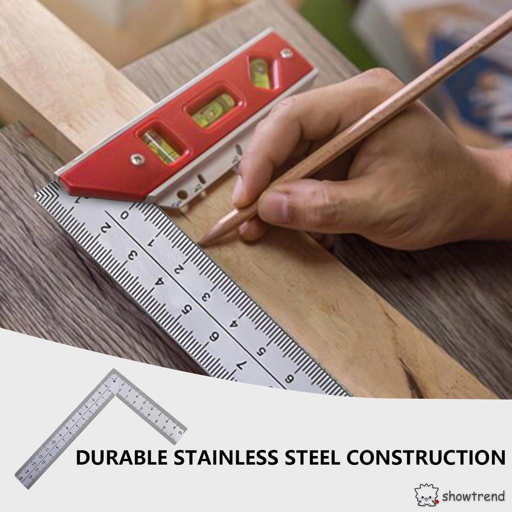 Woodworking Positioning Ruler Stainless Steel L-shaped Double-sided ...