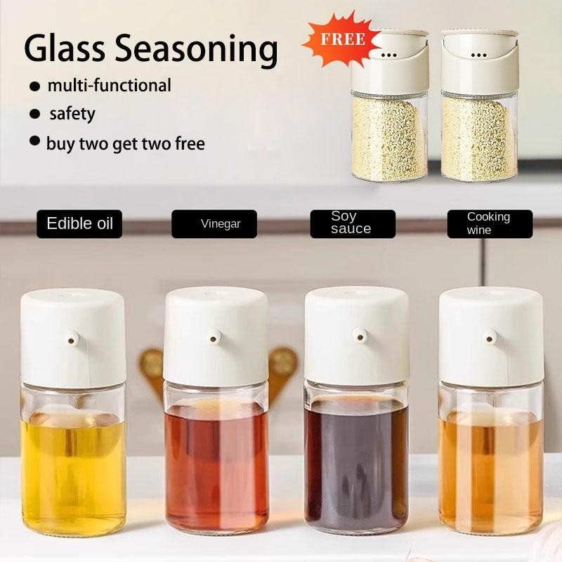 8pcs Condiment Shaker Suit Glass Oil Pot Leak-Proof Seasoning Oil ...