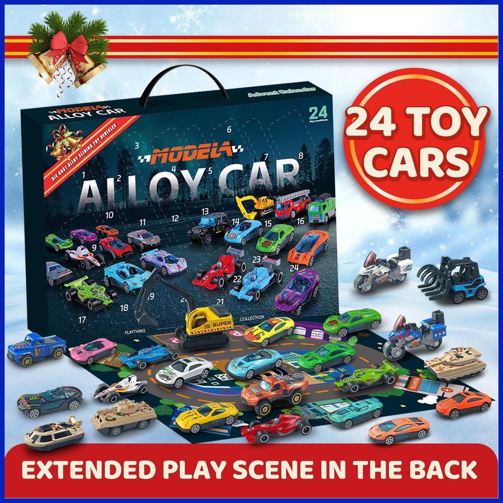 Toy Advent Calendars 24 Car Toys Countdown Box Advent Calendars ...