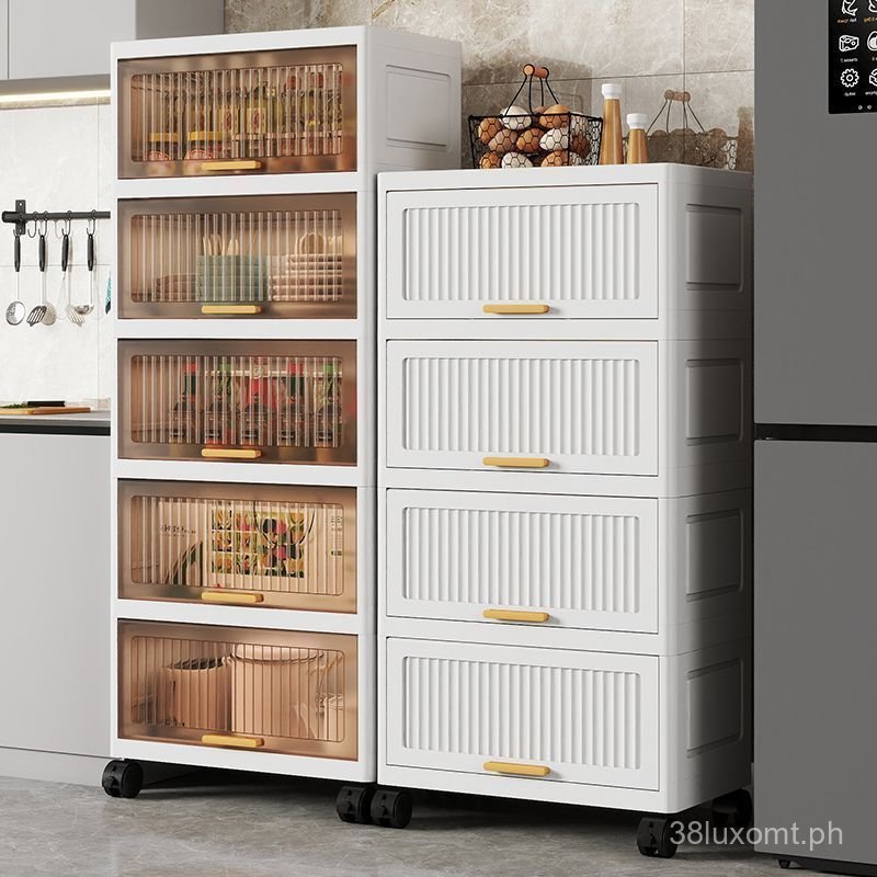 Home Storage Cabinet Kitchen Multi-Functional Multi-Layer Floor Rack ...