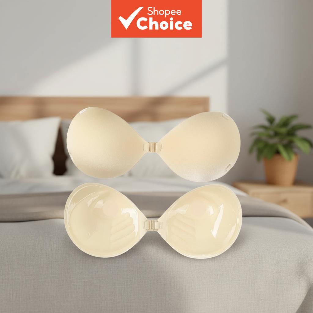 Gathered Seamless Strapless Bra for Small Chest – Palm Cup, Invisible ...