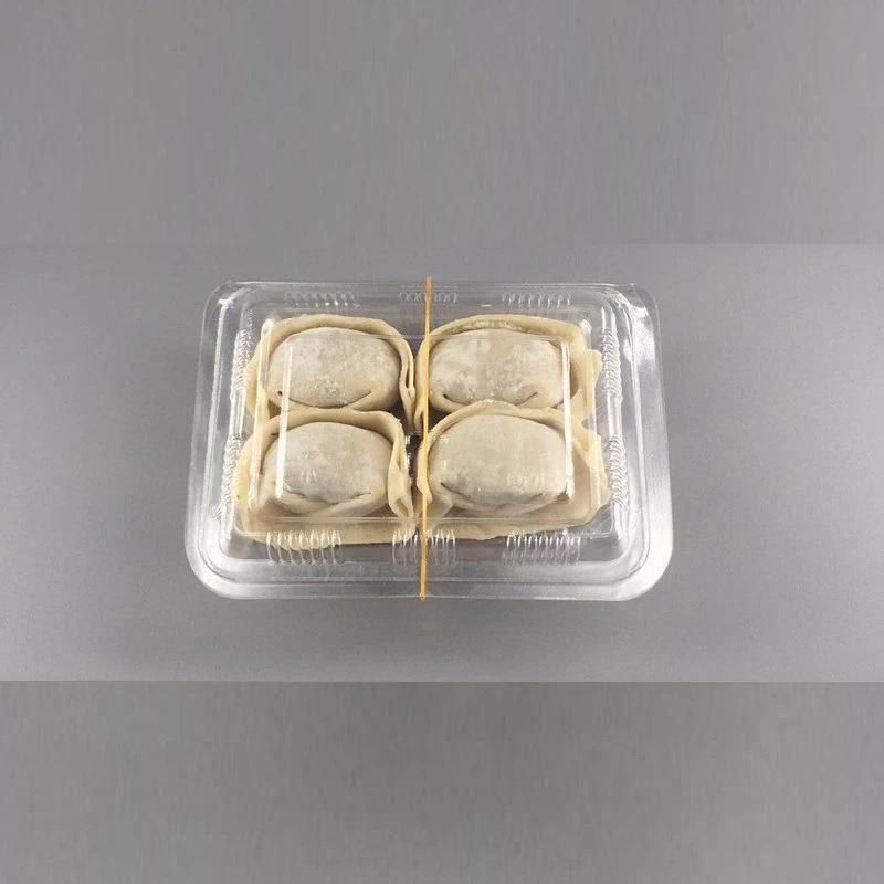 100pcs Clamshell Plastic Food Container Box Disposable Graham Ball ...