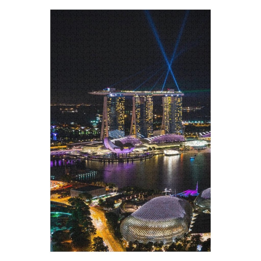 Singapore 1500 Piece Color Puzzle (500 Piece Jigsaw Puzzle) - Glare ...