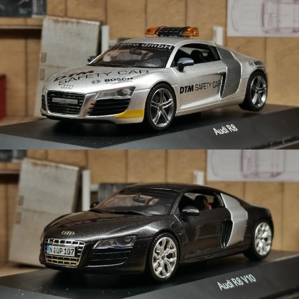 1/43 Scooter Audi r8 Alloy Car Model Dual Car Collection Audi R8 V10 ...
