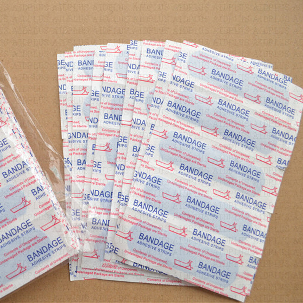 100pcs Children Skin Wound Plaster Food Grade Blue Medical Adhesive ...