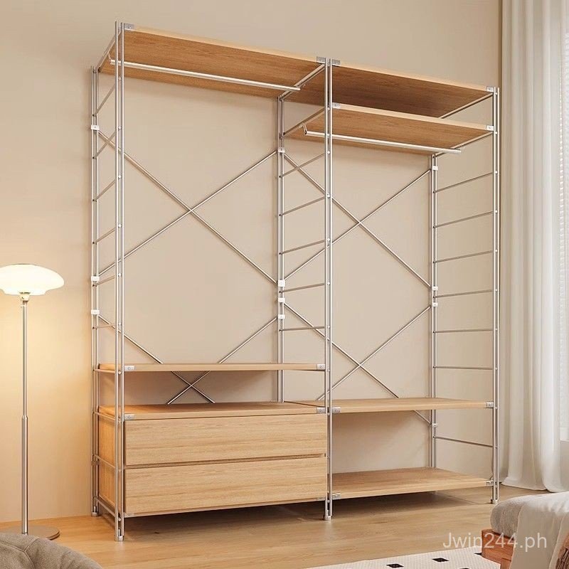 Clothes Rack Hanging Rack Rod Floor-standing Coat Rack Top-to-bottom ...