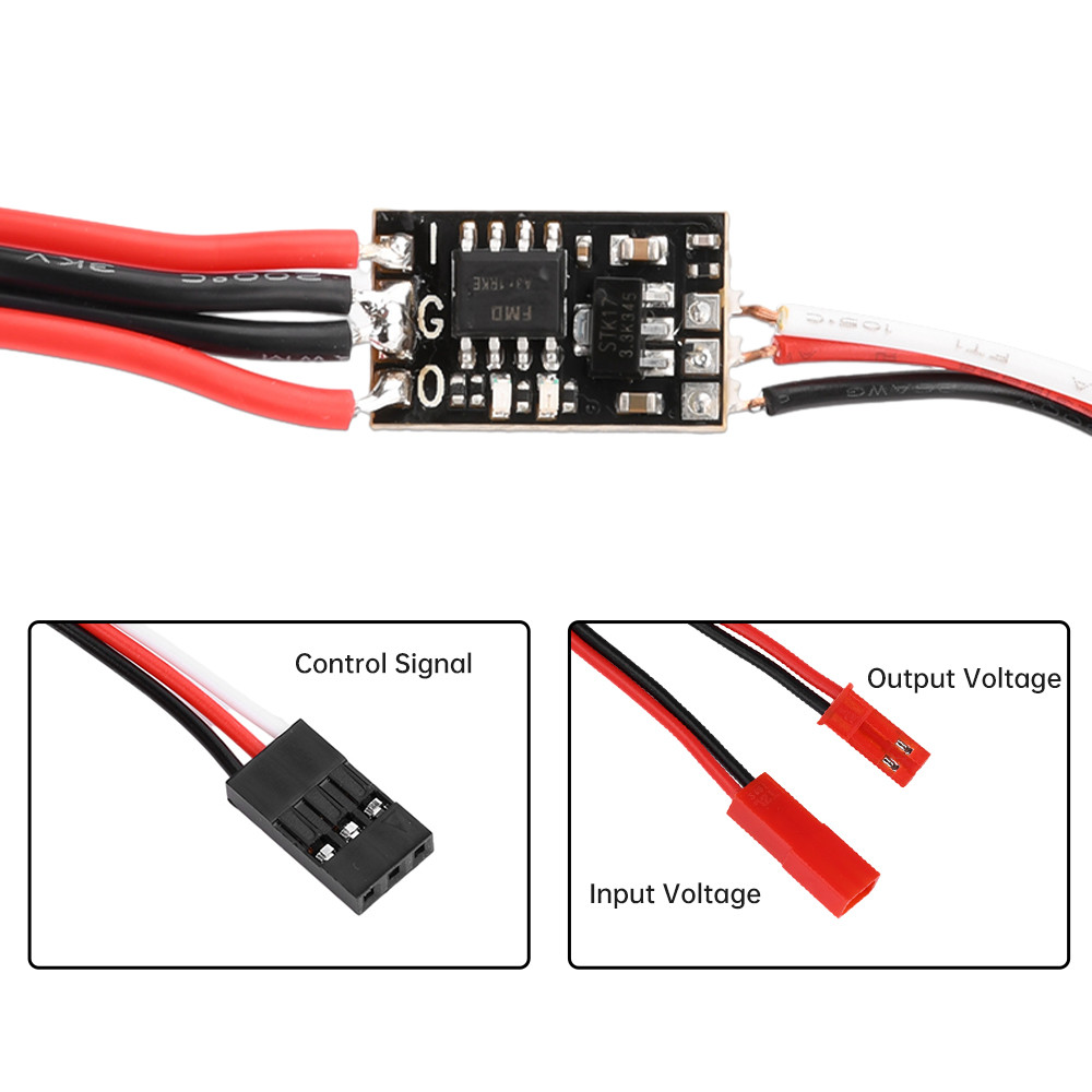 Occkic 8A-17A 3V-30V Avionics Pump Drone Switch PWM Signal Control High ...