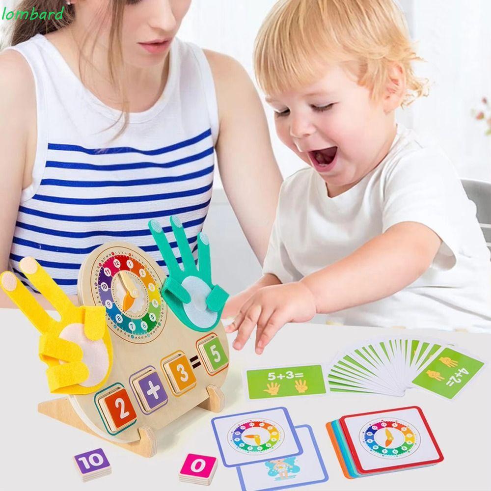 LOMBARD Clock Finger Operation Kids Toy, Montessori Educational Toys ...