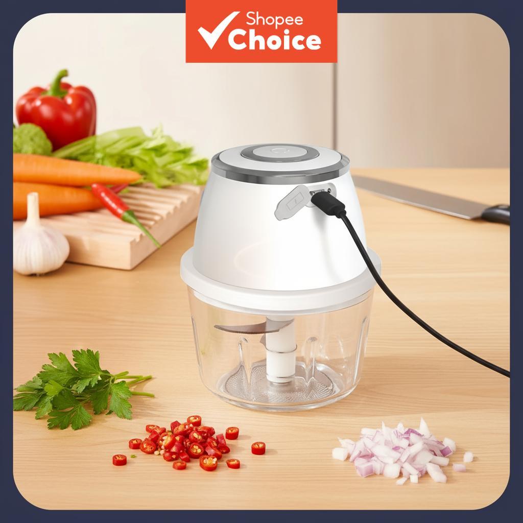 Versatile 304 Stainless Steel Mini Electric Food Processor & Chopper ...