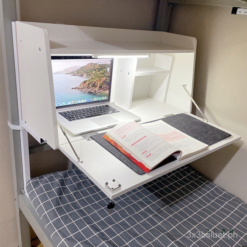 Dormitory Bed Desk Suspended Adjustable Height Student Dormitory Lower ...