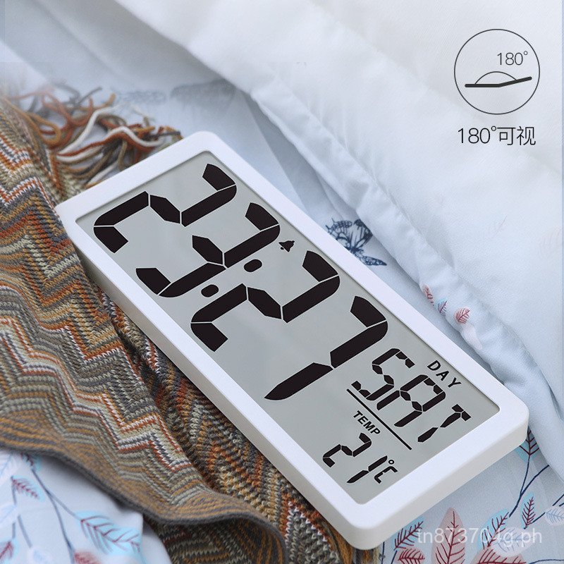 Alarm Clock Large Screen LCD Countdown Timer Wall Clock Large Numbers ...