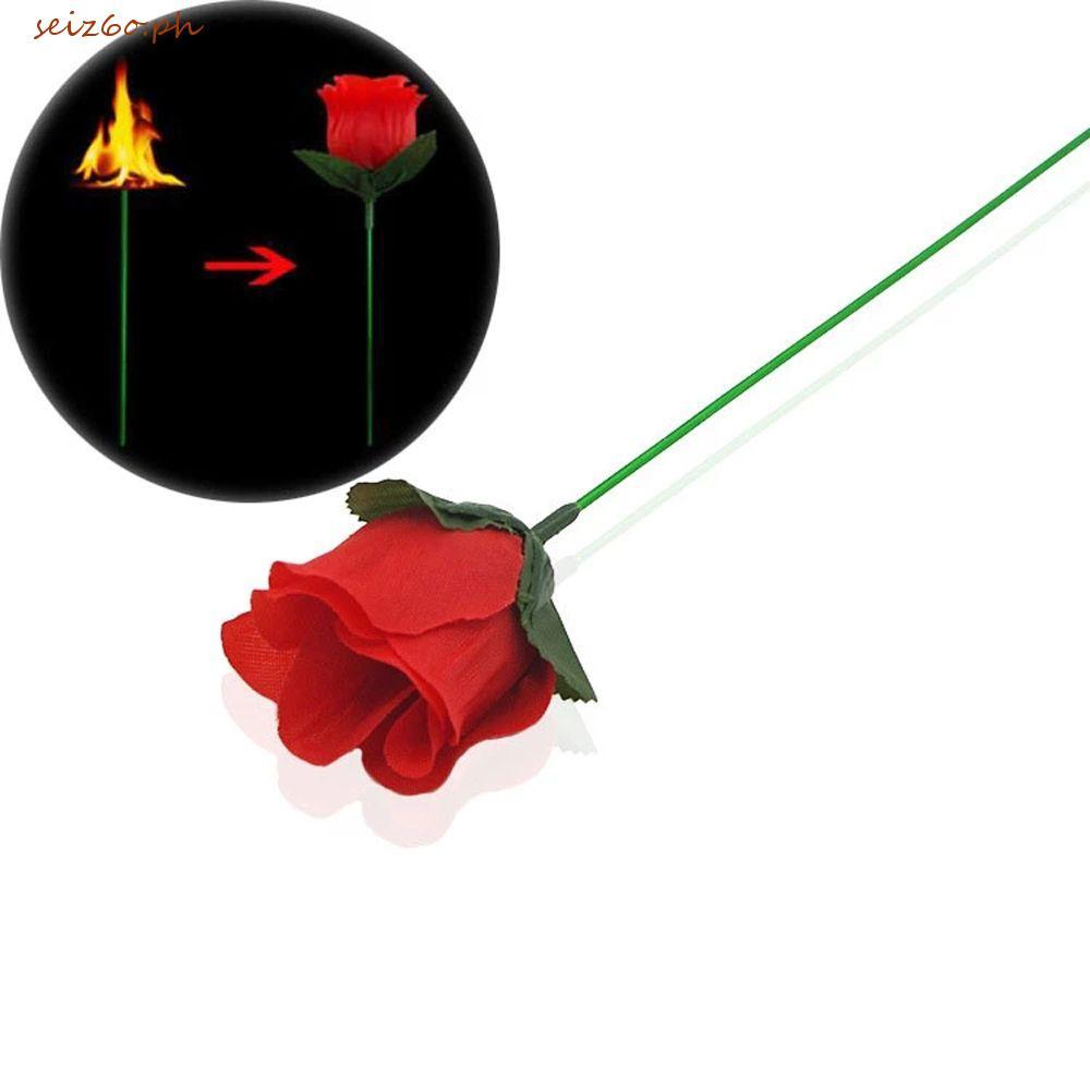 SEIZ6O Magic Trick Rose Novelty Prank Joke Magic Tricks Mystical Fire ...