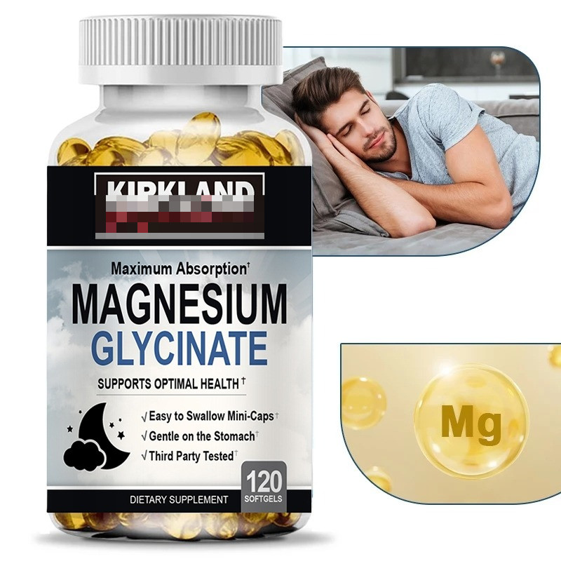 Magnesium Glycinate 500mg Capsules for Healthy Nerves Muscles Heart ...