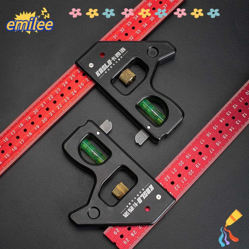 EMILEE Level Gauge, Adjustable 30/40cm Combination Right Angle Ruler ...