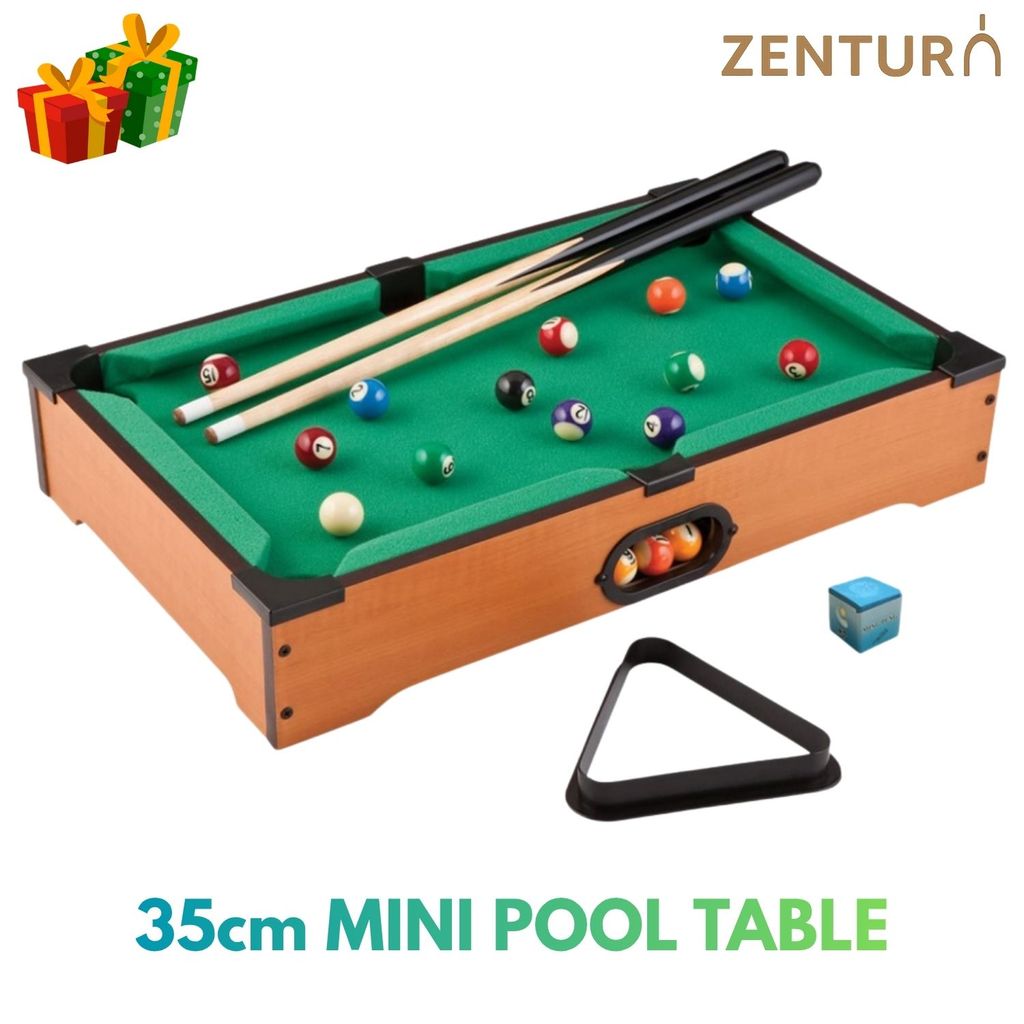 Mini Pool Table Toy Set 35 cm – Portable Billiards Game Gift for Kids ...