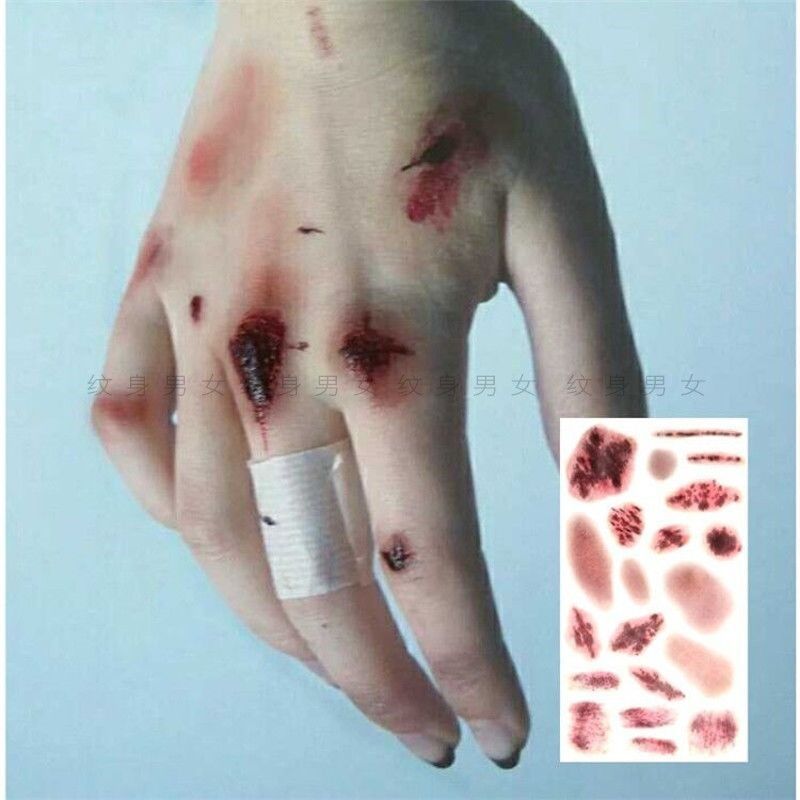 Scar Stickers Real Wound Scar Tattoo Stickers Scar Stickers Fake Wound ...