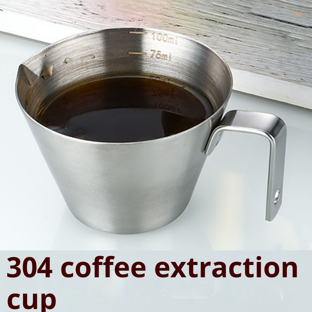304 Stainless Steel Coffee Extraction Cup With Scale Ounce Measuring ...