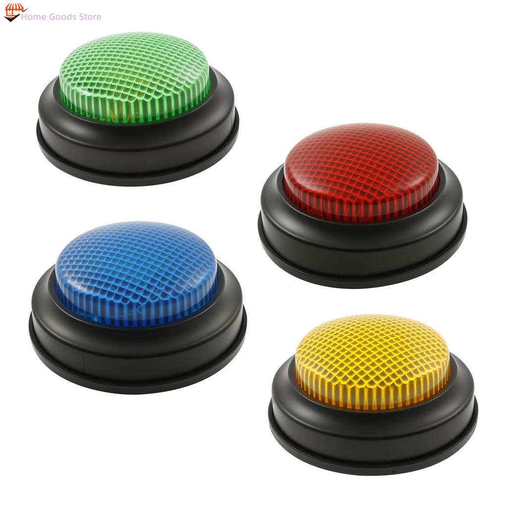 4Pcs Answer Buzzers Colorful Family Feud Buzzer with Lights and Sound ...
