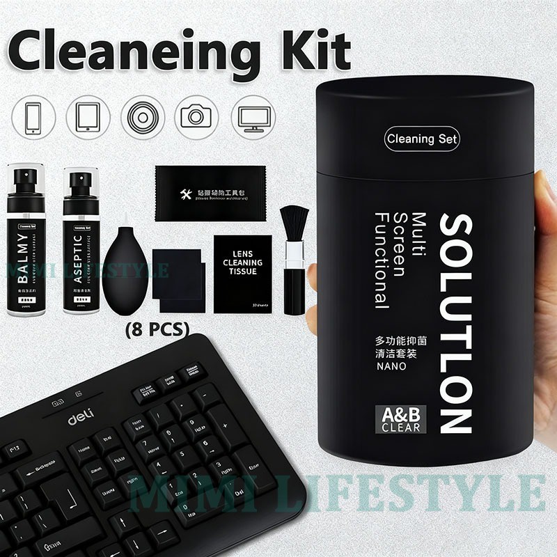 8 IN 1 Laptop Cleaning Set Keyboard Cleaning Kit Computer Cleaning Kit ...