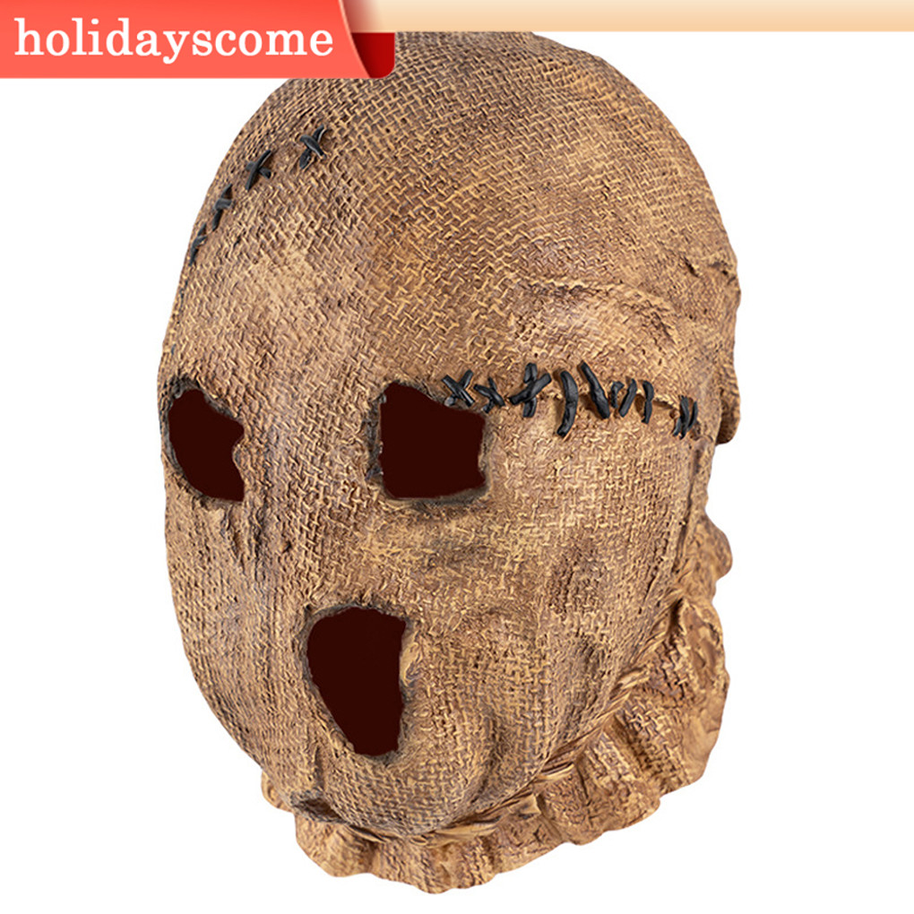 Unleash Halloween Horror Scary Costume With Burlap Zombie Mask For ...