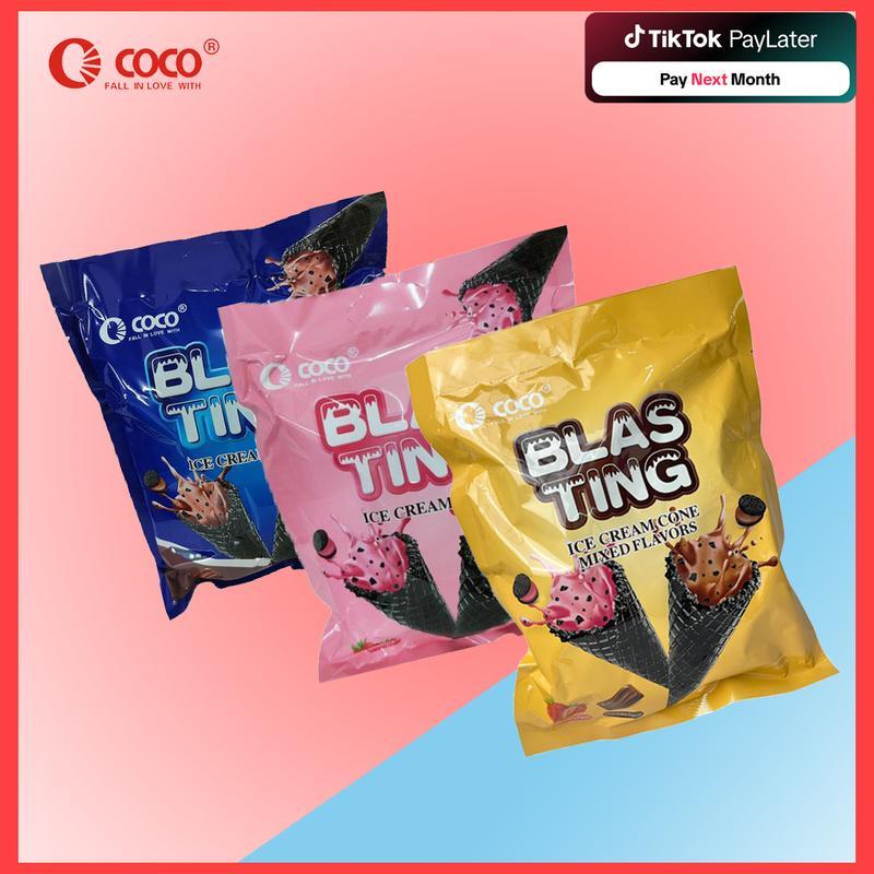 COCO Blasting Ice Cream Cone Chocolate - 25-27 Piece Pack, 300 Grams ...