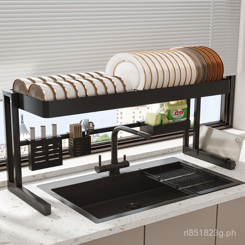 Sink Bowl Rack Countertop Dish Rack Multi-Functional Dishwashing Sink ...